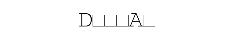 DirkA4 font preview