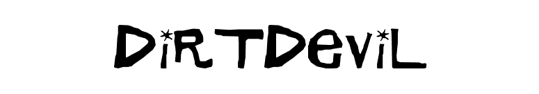 DirtDevil font preview