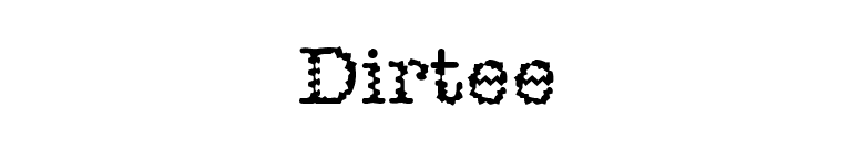 Dirtee font preview