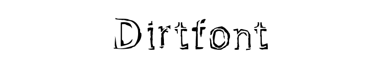 Dirtfont font preview