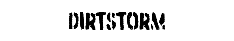 Dirtstorm font preview
