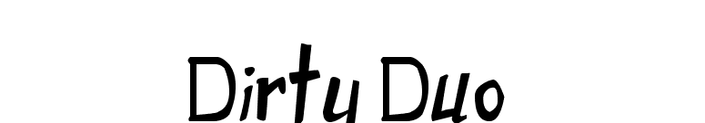 Dirty Duo font preview