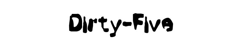 Dirty-Five font preview
