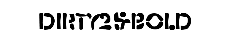 Dirty25-Bold font preview