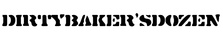 DirtyBaker'sDozen font preview