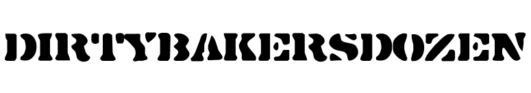 DirtyBakersDozen font preview