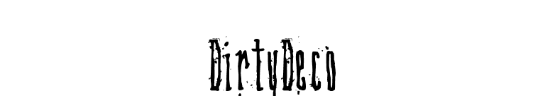DirtyDeco font preview