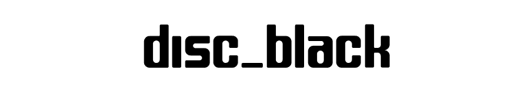 disc_black font preview
