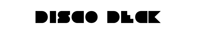 Disco Deck font preview