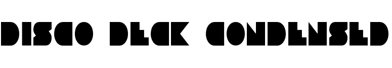 Disco Deck Condensed font preview