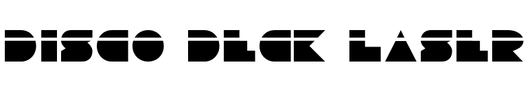 Disco Deck Laser font preview