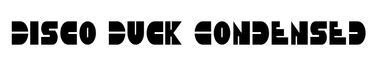 Disco Duck Condensed font preview