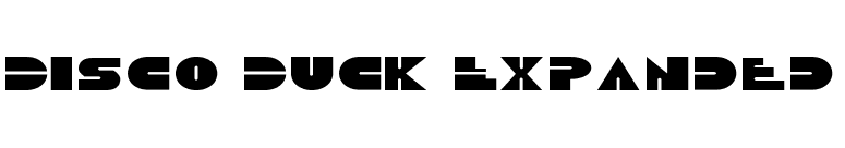 Disco Duck Expanded font preview