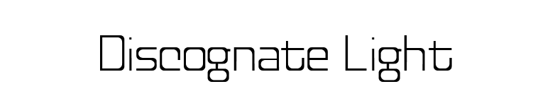 Discognate Light font preview