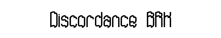 Discordance BRK font preview