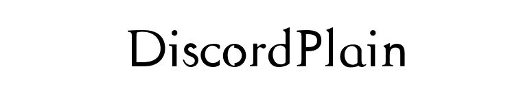 DiscordPlain font preview