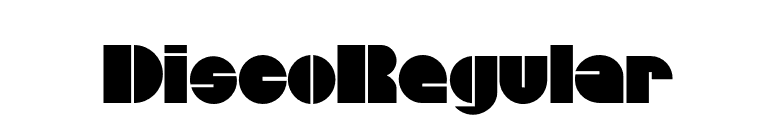 DiscoRegular font preview
