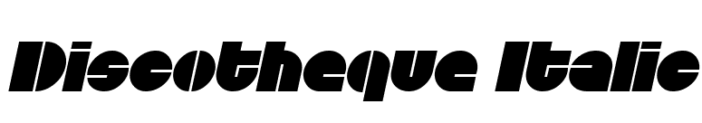 Discotheque Italic font preview