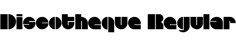 Discotheque Regular font preview