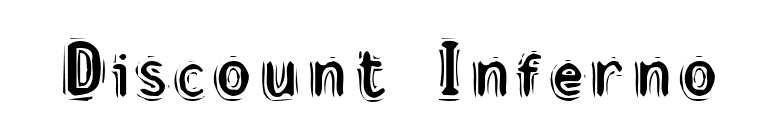 Discount Inferno font preview