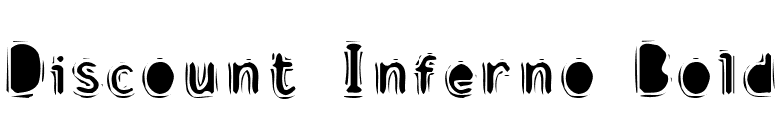 Discount Inferno Bold font preview