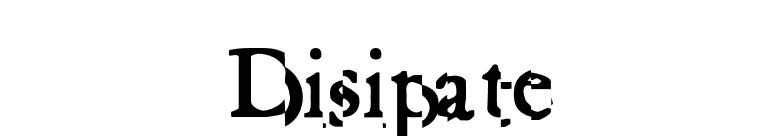 Disipate font preview