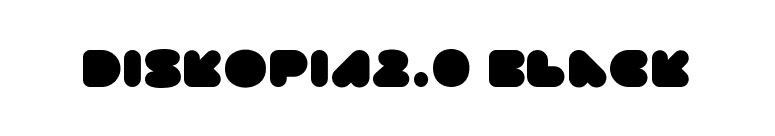 DISKOPIA2.0 Black font preview
