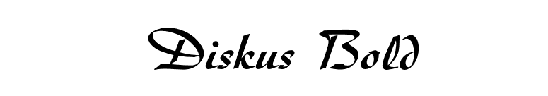Diskus Bold font preview
