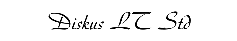 Diskus LT Std font preview