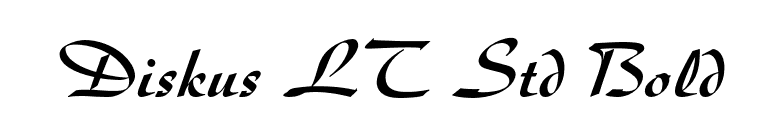 Diskus LT Std Bold font preview