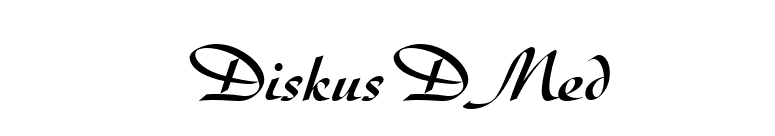 DiskusDMed font preview