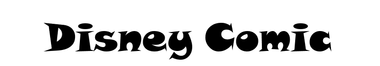 Disney Comic font preview