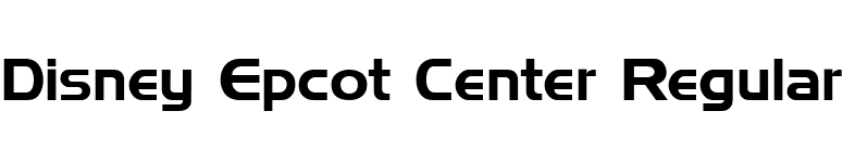 Disney Epcot Center Regular font preview
