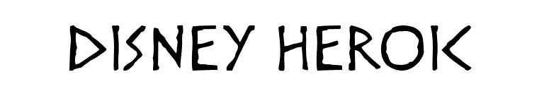 Disney Heroic font preview