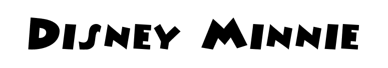 Disney Minnie font preview