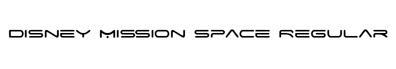 Disney Mission Space Regular font preview