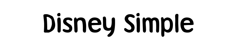 Disney Simple font preview