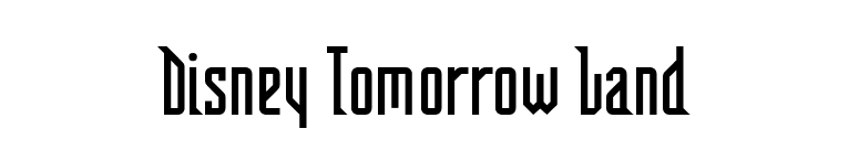 Disney Tomorrow Land font preview