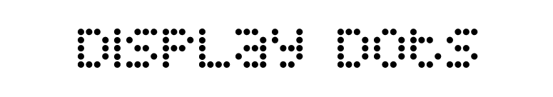 Display Dots font preview