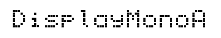 DisplayMonoA font preview