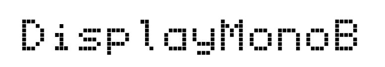DisplayMonoB font preview
