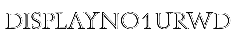 DisplayNo1URWD font preview