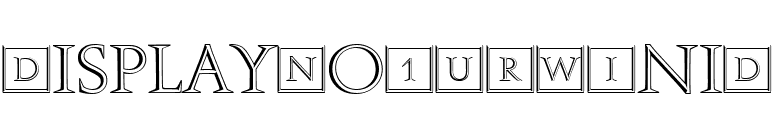 DisplayNo1URWIniD font preview