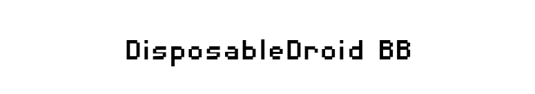 DisposableDroid BB font preview