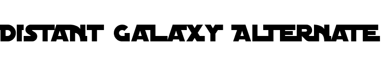 Distant Galaxy Alternate font preview