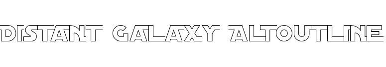 Distant Galaxy AltOutline font preview