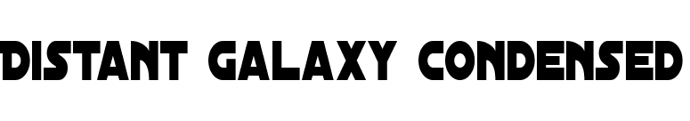 Distant Galaxy Condensed font preview