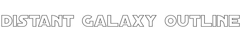 Distant Galaxy Outline font preview