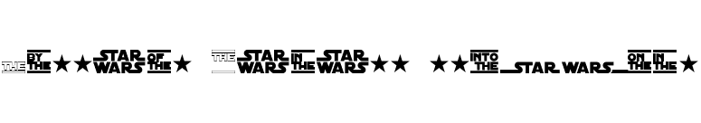 Distant Galaxy Symbols font preview