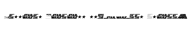 Distant Galaxy Symbols Italic font preview